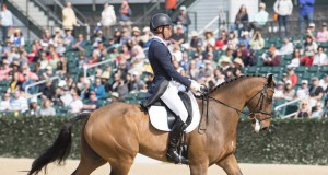 Clark Montgomery and Loughan Glen produce a stunning dressage test to take the lead in Kentucky, third leg of the FEI Classics™ series. (FEI/Rebecca Berry)