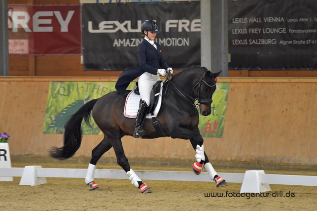 Sophie Marlene Francz startete mit ihrem Showman. © Fotoagentur Dill