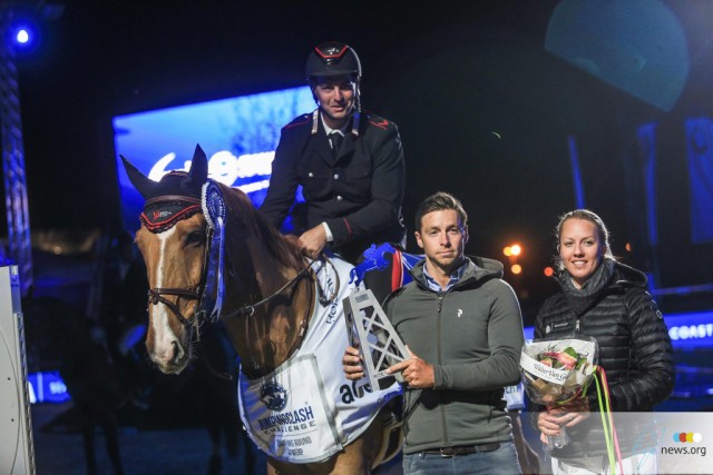 Emanuele Gaudiano und Chalou siegten in Antwerpen. © new.org / Jumping Antwerpen Facebook