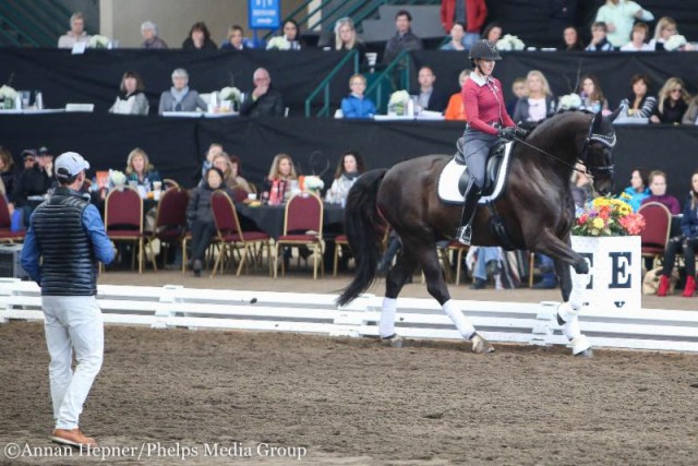 Carl Hester hatte bei seiner Clinic alle möglichen guten Tipps für die Teilnehmer. © Annan Hepner / Phelps Media Group