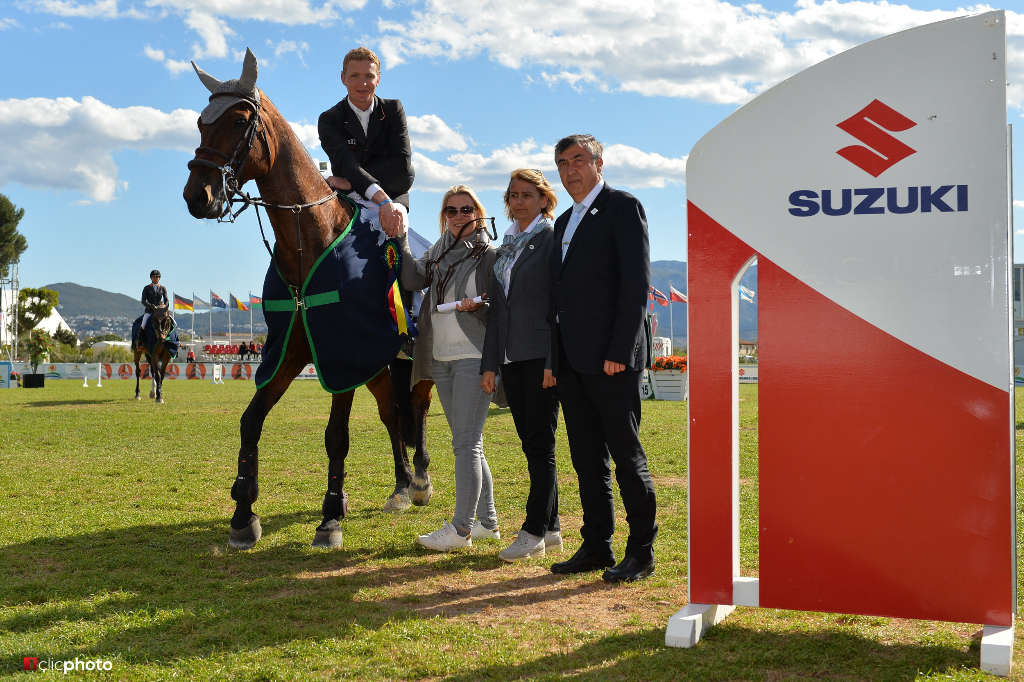 Ruben Romp and Audi’s Teavanta II C Z won Sunday's CSI3* Grand Prix presented by Suzuki at the Spring MET 2017. © Hervé Bonnaud / www.1clicphoto.com