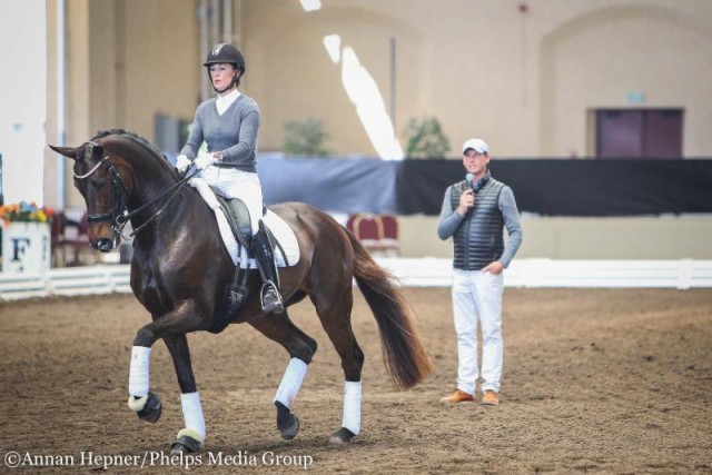 Carl Hester ging auf jeden Reiter individuell ein. © Annan Hepner / Phelps Media Group