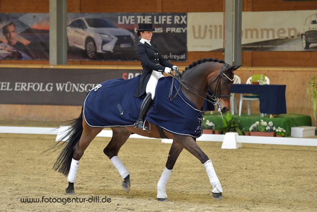 Franziska Stieglmaier Siegte mit Lukas im Grand Prix Freestyle (U25) für Deutschland. © Fotoagentur Dill