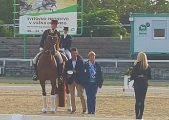 Amanda Hatung und ihr Fürst Flipper waren heute unschlagbar in Lipica. © Privat