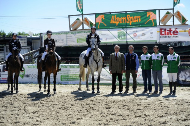 Siegerehrung der Alpenspan Team Tour in der Klasse A. © Horse Sports Photo