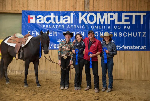 Eva-Maria Hofer, Iris Trauner, Thomas Trauner und Waltraud Kogler gewannen als „Drei Engel für Tom“ den Team-Bewerb. © Indrich