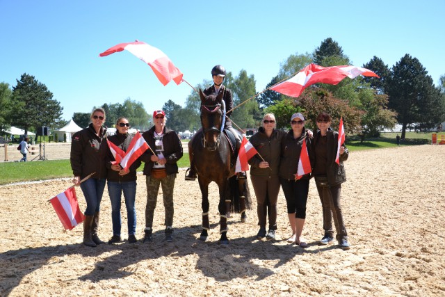 Team Austria in München bei der Pferd International, wo 2018 die Working Equitation Weltmeisterschaft ausgetragen wird. © privat