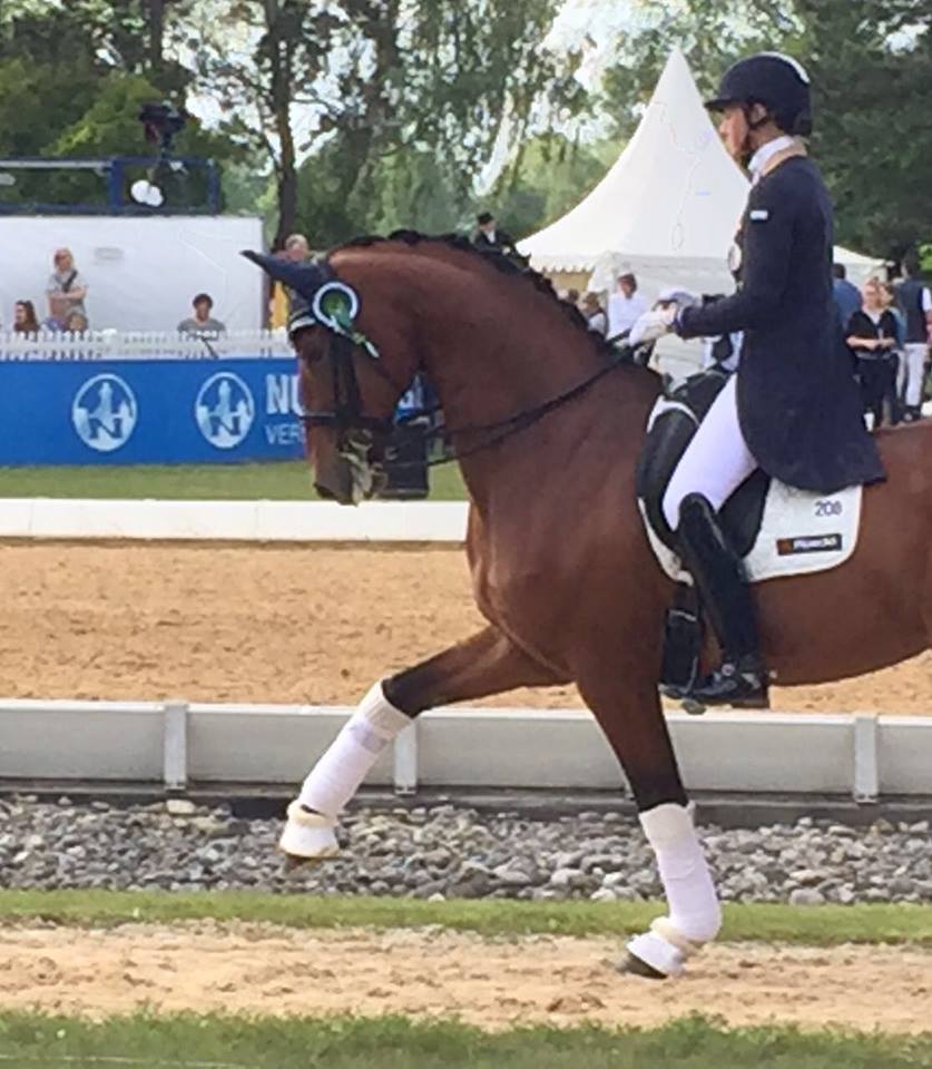 Renate Vogelsang und Fratello eritten sich heute den neunten Platz im 3* Grand Prix Special bei Pferd International in München. © Privat