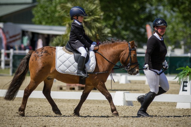 Ann Kathrin Winter und Brownie im Schritt. © Marion Berg