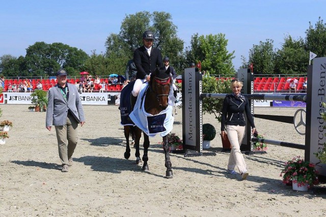 Sieg für Matthias Atzmüller und Chap B in der Silver Tour von Olomuc (CZE). © Facebook CSI Olomouc. © Facebook CSI Olomouc