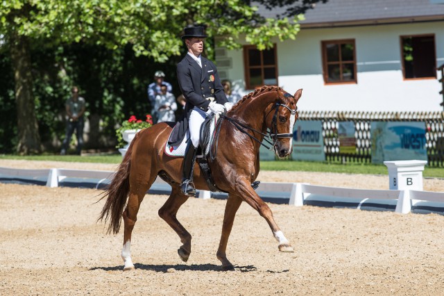 Im CDI4* Grand Prix, der Qualifikation für den Grand Prix Spezial, siegten Boaventura Freire (POR) und Sai Baba Plus mit 70,98%. © Michael Rzepa