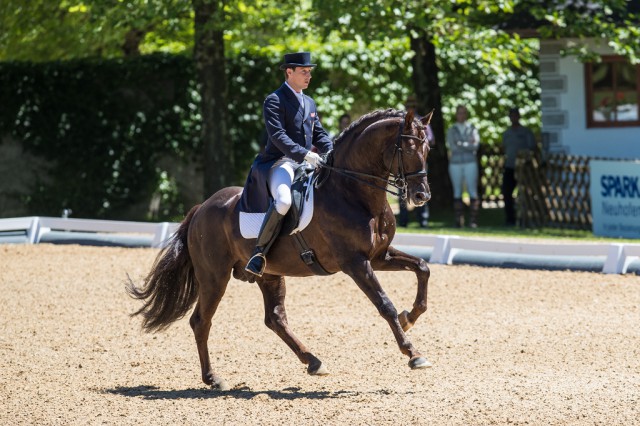 Wolfgang Himsl (AUT) und Dubrovnik NRW waren die Sieger im CDI1* St. Georg. © Michael Rzepa