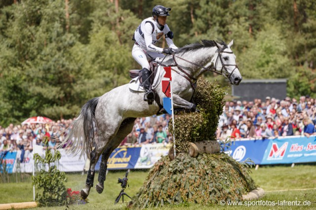 Nach einer tollen Dressur und einem tollen Gelände reichte es für Ingrid Klimke und Weisse Düne am Ende "nur" für Platz neun im CIC3*. © Stefan Lafrentz