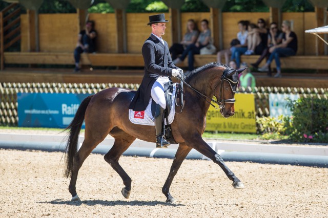 Stefan Lehfellner (OÖ) erritt im St. Georg mit Pathetique einen weiteren Spitzenplatz für Oberösterreich. © Michael Rzepa