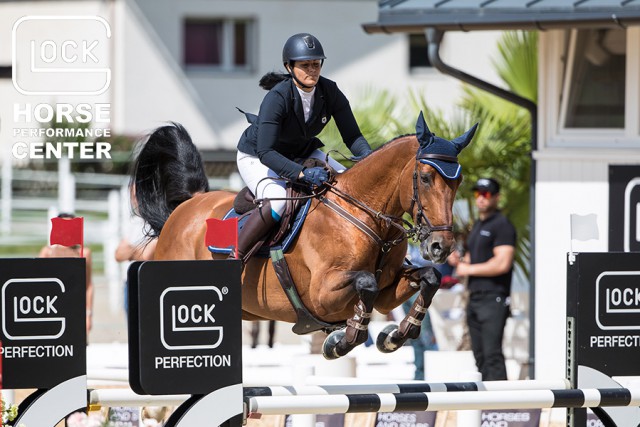 Carola Lehner (V) was able to deliver the best Austrian result with Oslo de Moyon, coming seventh in the GLOCK’s Amateur Tour Final. © Michael Rzepa