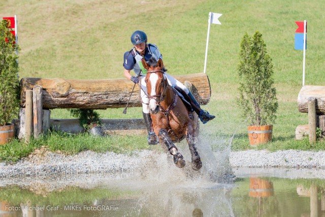 Dritte im CIC1* Claudia Möller aus Kärnten auf Rose Herself. © Michael Graf