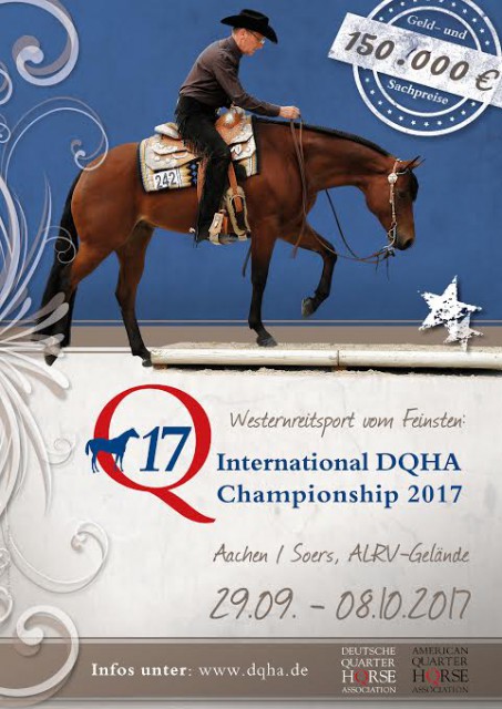 Die !17 ist Europas größtes Westernreitturnier für American Quarter Horses. © DQHA