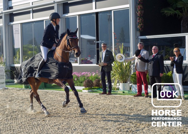 This weekend, lively Alothain de Blondel, under the saddle of Laura Renwick (GBR), was the crowned winner in the GLOCK’s Youngster Tour. © Nini Schäbel