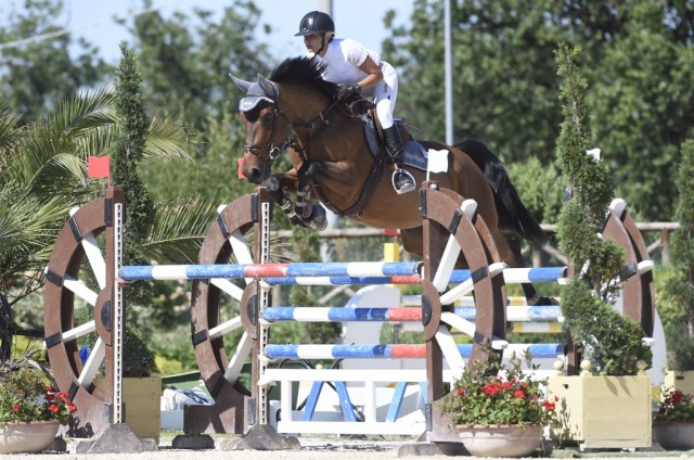 The seven-year-old Jarnak x Mouguet mare stayed fault-free in Cattolica under rider Alessia Rossi. © Private