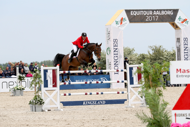 Søren Møller Rohde produced a superb double-clear from Velerne ASK to help secure the host nation's victory at the FEI Nations Cup™ Jumping 2017 Europe Division 2 leg in Uggerhalne (DEN) today. © FEI/everhorsephoto.com/TBisgaard