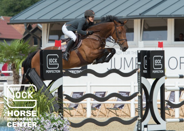 Annelies Vorsselmans (BEL) secured third place in the GLOCK’s 2* Tour with Chaventele Z. © Nini Schäbel