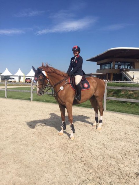 Fixkraft Teamreiterin Steffi Bistan (NÖ) ritt mit Mercury auf Platz sechs im CSI4* 1,45 m Longines Ranking Springen in Samorin (SVK). © privat