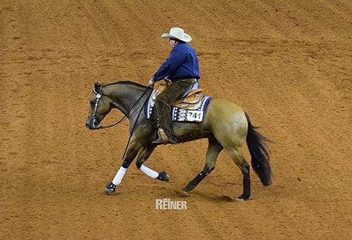 Michael Garnett and his Snoop Around. © NRHA