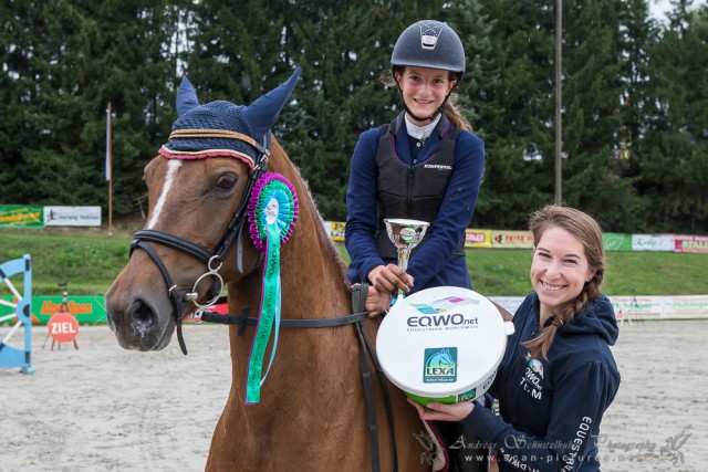 Mit Lilly Vanilly ritt die junge Burgenländerin Ludovica Goess-Saurau zum Sieg im EQWO.net Pony Grand Prix von Farrach. © scanpictures / Schnitzlhuber