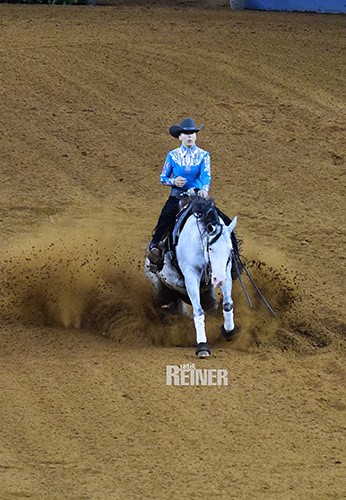 Stephanie Gripp qualified her 5-year-old AQHA and APHA double-registered mare Gun N For Glory. © NRHA