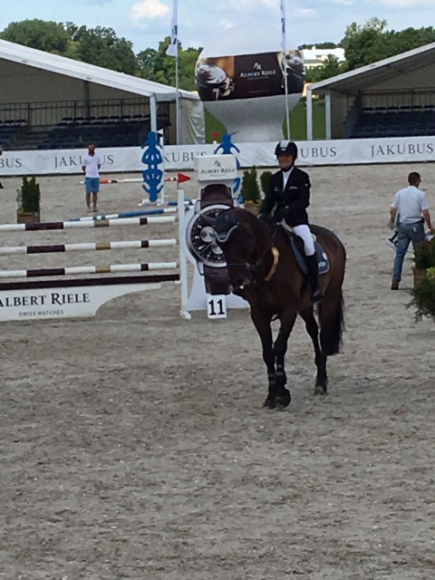 Alpenspan Team riders Katrin Pfingstl and Wally were seventh in the final bronze tour of 1.40m in Jakubowice (POL). © Private