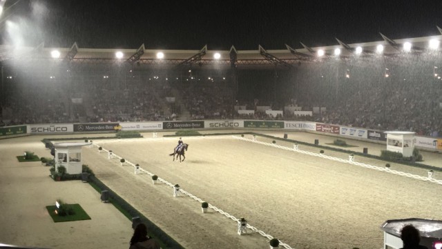 Belinda and Söhnlein Brilliant defied the rain in Aachen and took 4th place with 74.875%. © private