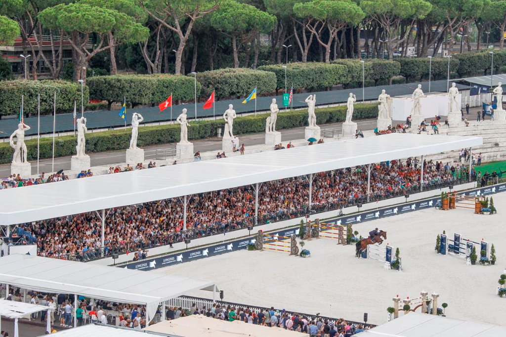 Die 14. von 15 Etappen der Longines Global Champions Tour und Global Champions League finden im Stadio dei Marmi in Rom statt. © Stefano Grasso / LGCT