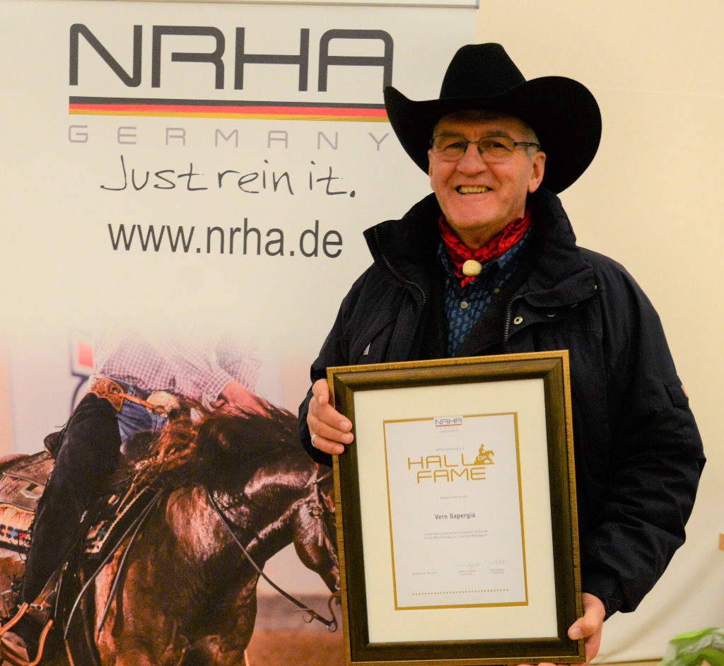 Vern Sapergia ist jetzt in der NRHA Germany Hall of Fame