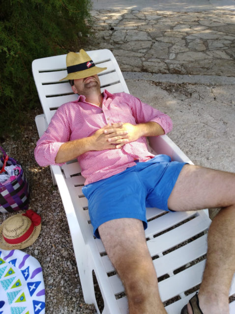 Familie Blumschein schickt entspannte Grüße aus dem sonnigen Kroatien. © privat