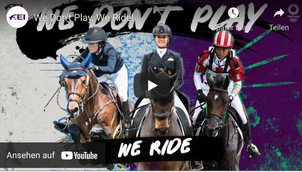 FEI Video: We don’t play – we ride!