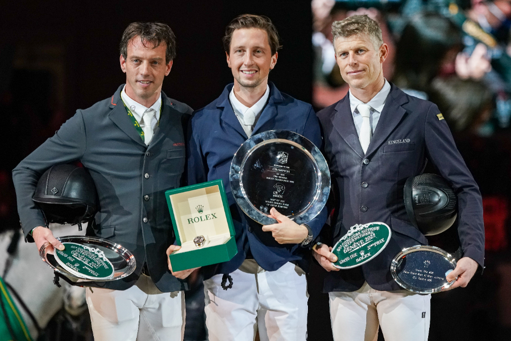 Wer wird den Rolex Grand Prix von s'Hertogenbosch heuer gewinnen? Einer von diesen Herren hier vielleicht... Harrie Smolders (NED), Martin Fuchs (SUI) oder Max Kühner (AUT/T). © Pierre Costabadie/Icon Sport