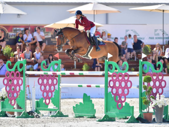 Maggi Margreiter (T) und Chappeloup sind wiedervereint! Der zehnjährige Oldenburger-Hengst konnte für die Tirolerin zurückgekauft werden. © Starphoto