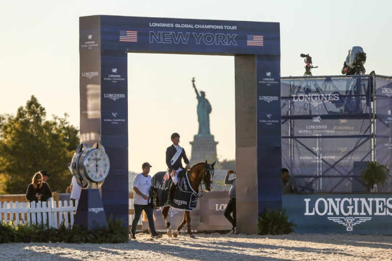 Daniel Deusser (GER) holte sich den Sieg im Großen Preis der Global Champions Tour Etappe in New York (USA). © Longines Global Champions Tour