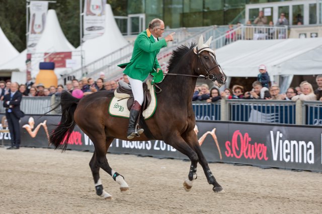 The Sixth Sense ist eines der erfolgreichsten Pferde Österreichs. Unter Thomas Frühmann (AUT) gewann er acht Große Preise und etliche Weltcup-Springen. © Michael Graf