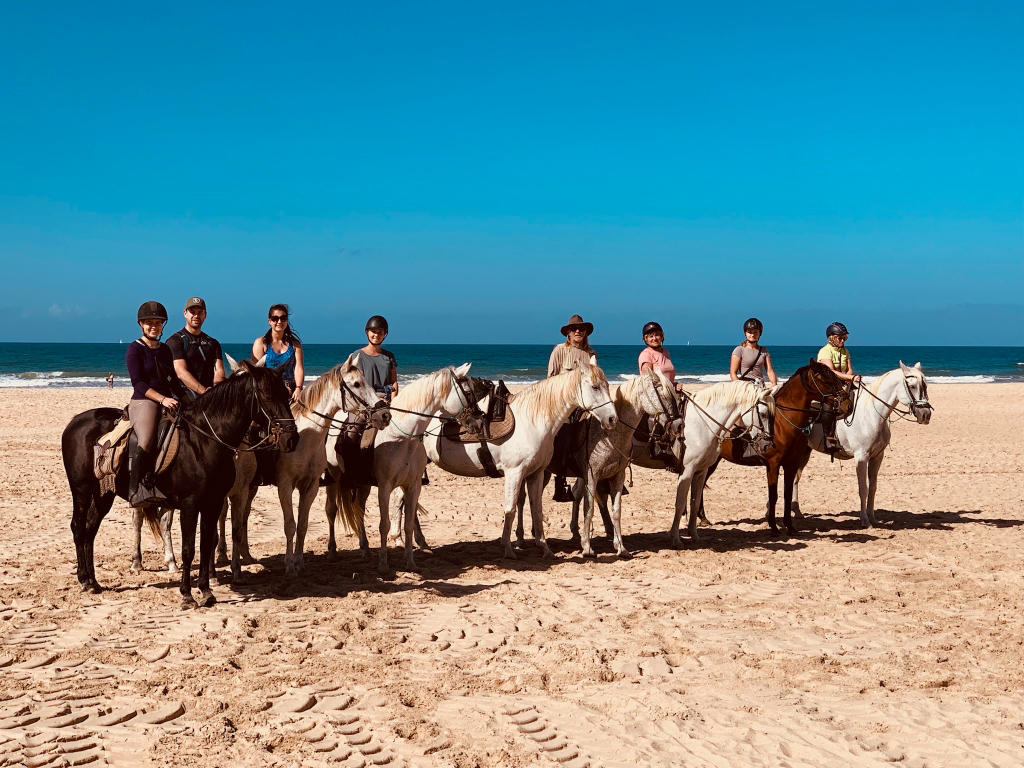 Am Strand reiten: Sarah und Gabriel erfüllten sich diesen Traum & ritten den südandalusischen Küstentrail auf fremden Pferden und mit einem Guide entlang. © Privat