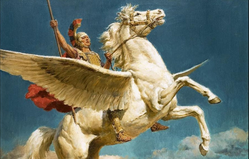 Hinter dem 23. Türchen unseres EQWO.net Adventkalenders verbirgt sich Pegasus, das geflügelte Pferd aus der griechischen Mythologie. © FB: Hellenic History