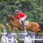 Neun Jahre jung und ein verdientes Championatspferd: Oeli R sprang unter Alessi Reich heute eine super Runde mit einem Fehler. © Arnd Bronkhorst