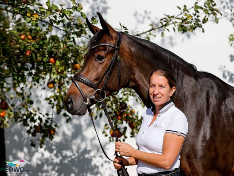 Ein neues Spitzen-Pferd für Astrid Neumayer: D'Elegance bildete in Vechta die Preisspitze. © EQWO.net | Petra Kerschbaum
