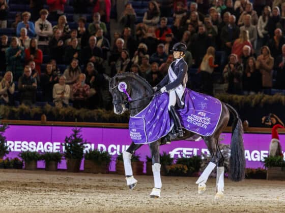 Lottie Fry (GBR) und Everdale dominieren die Weltcup-Etappe von Mechelen. © FEI | Dirk Caremans