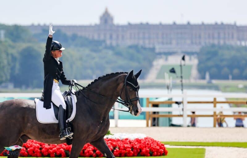 Große Emotionen: Victoria Max-Theurer (OÖ) jubelte über einen genialen olympischen Grand Prix. © EQWO.net | Petra Kerschbaum