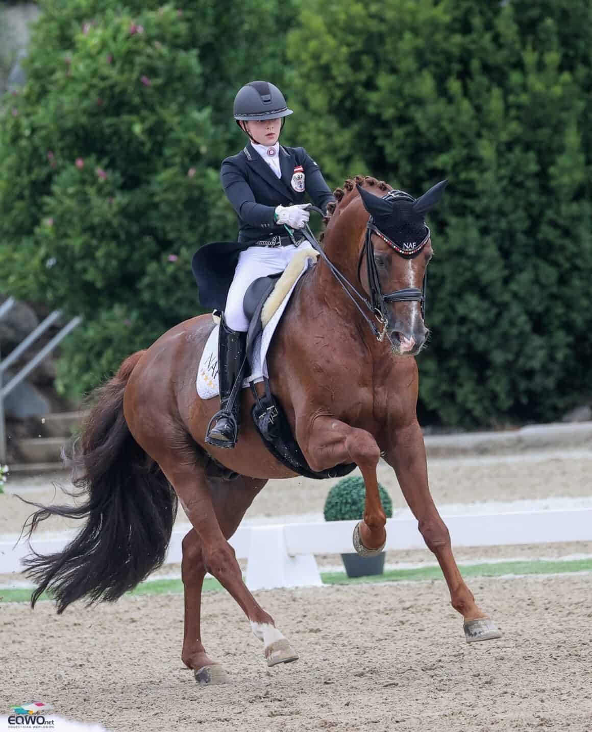 Alle guten Dinge sind drei! Florentina Jöbstl (ST) und Bodyguard gelang an Tag drei bei der EM in St. Margarethen eine super Kür. © EQWO.net | Petra Kerschbaum