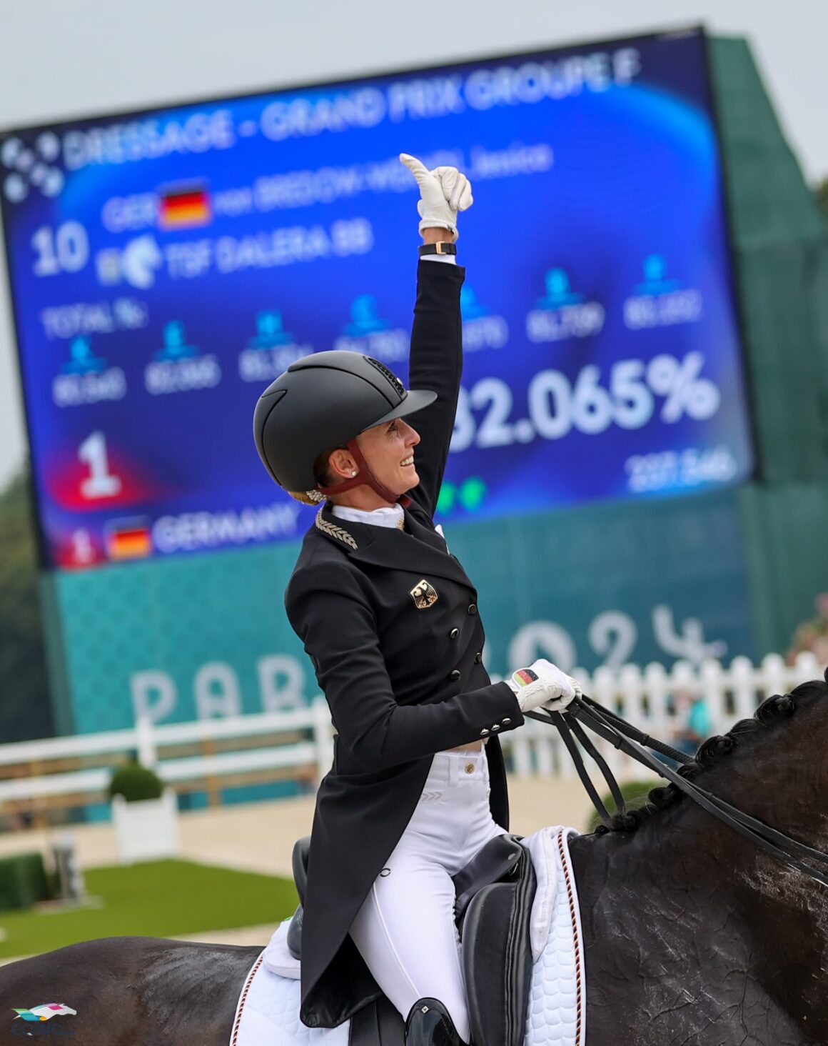 Über 82 %! Jessica von Bredow-Werndl (GER) und TSF Dalera BB waren im olympischen Grand Prix das beste Paar. © EQWO.net | Petra Kerschbaum