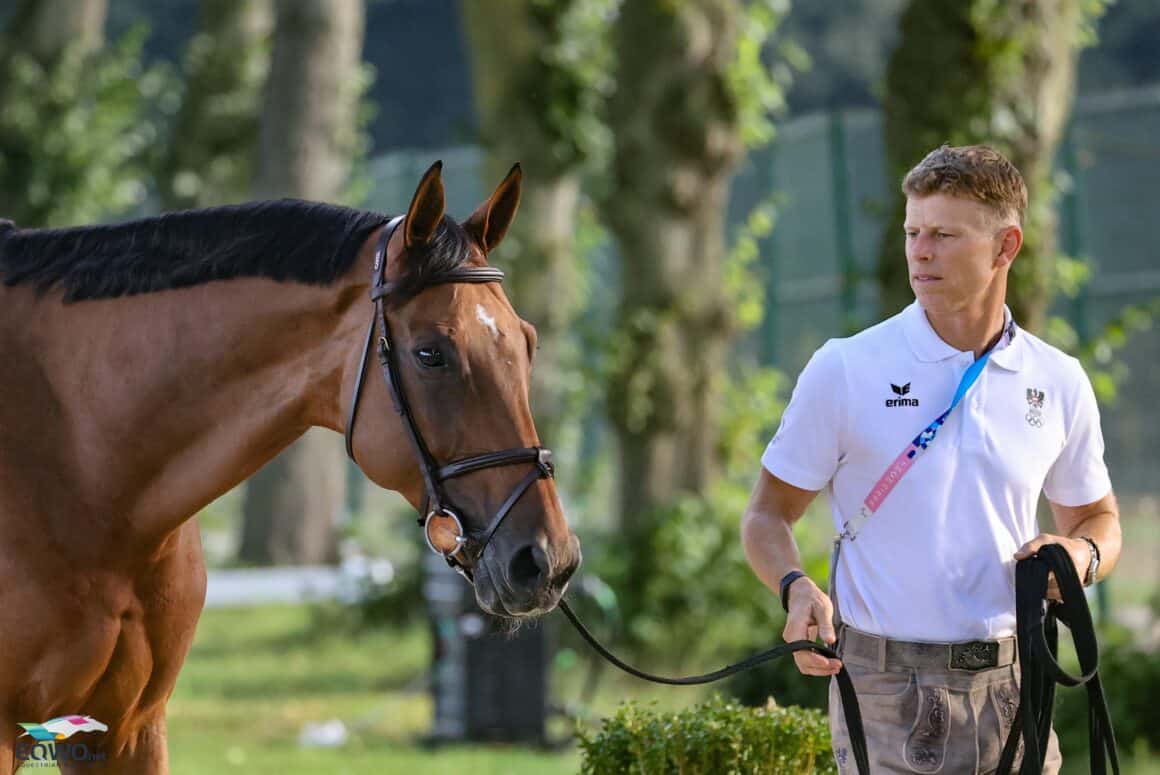 Max Kühner (T) und Elektric Blue P sind bei den olympischen Spielen "fit to compete"! © EQWO.net | Petra Kerschbaum