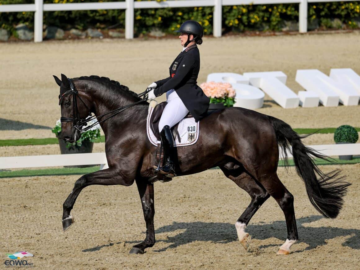 Valentina Pistner (GER) und Flamboyant OLD sicherten sich in St. Margarethen bei der U21-EM die Silbermedaille im Einzelbewerb. © EQWO.net | Petra Kerschbaum