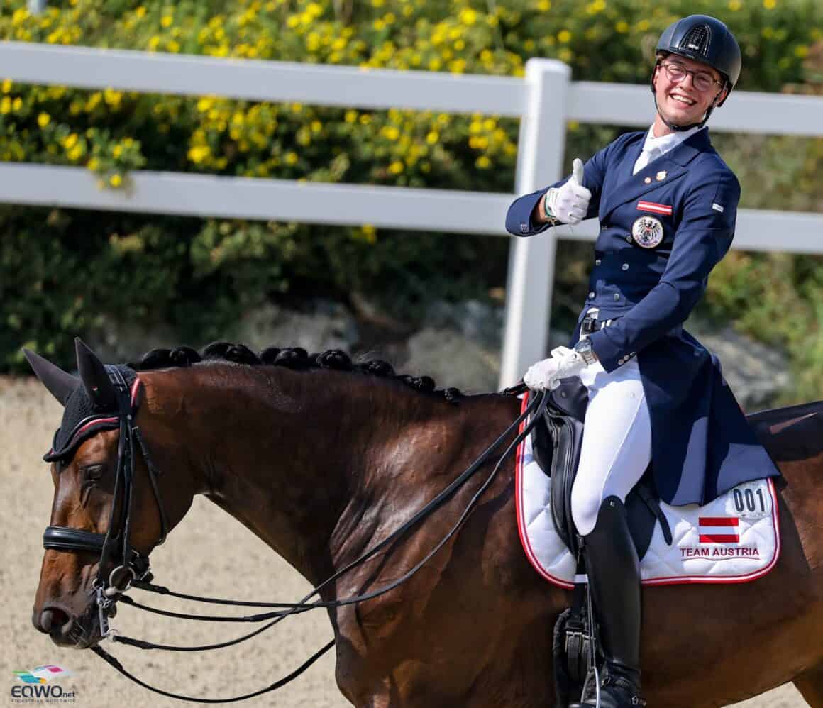 Leon Aschauer (W) und Formidable qualifizierten sich als 18. für die Kür-Finale! © EQWO.net | Petra Kerschbaum